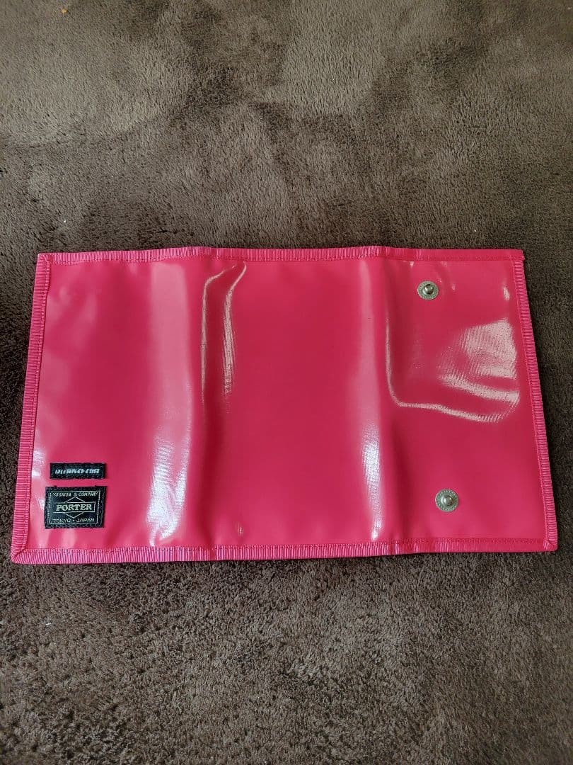 Mint condition!! PORTER Hobonichi Long Wallet Organizer Pink Passport Planner