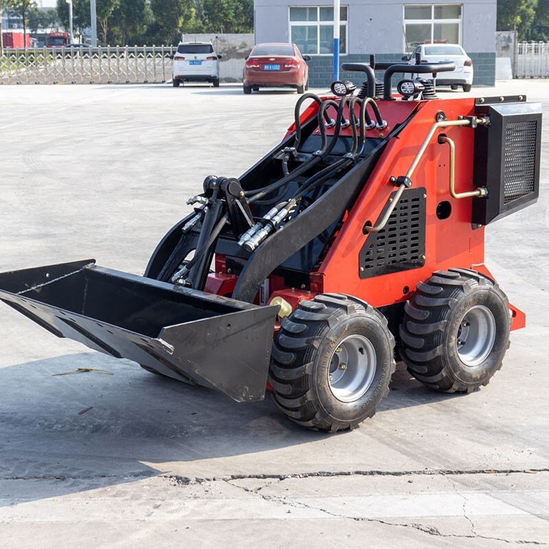 Wheel Mini Skid Steer Loader Stand On 13.5HP b&s Engine 320kg pick up