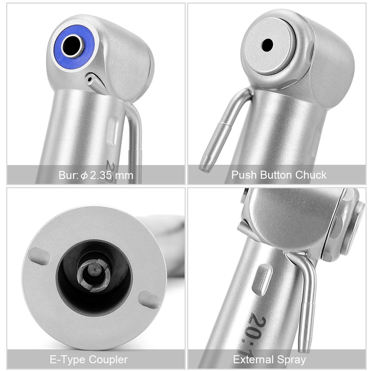 Dental 20:1 Implant Contra Angle Handpiece E-Type