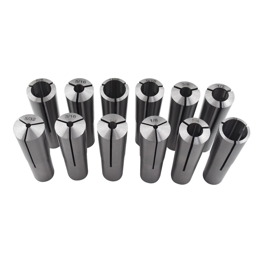 12 Pcs #3 Morse Taper Collet Set 1/8″ – 3/4″ 3MT MT3 3/16 1/4 3/8 1/2 5/8 Chuck