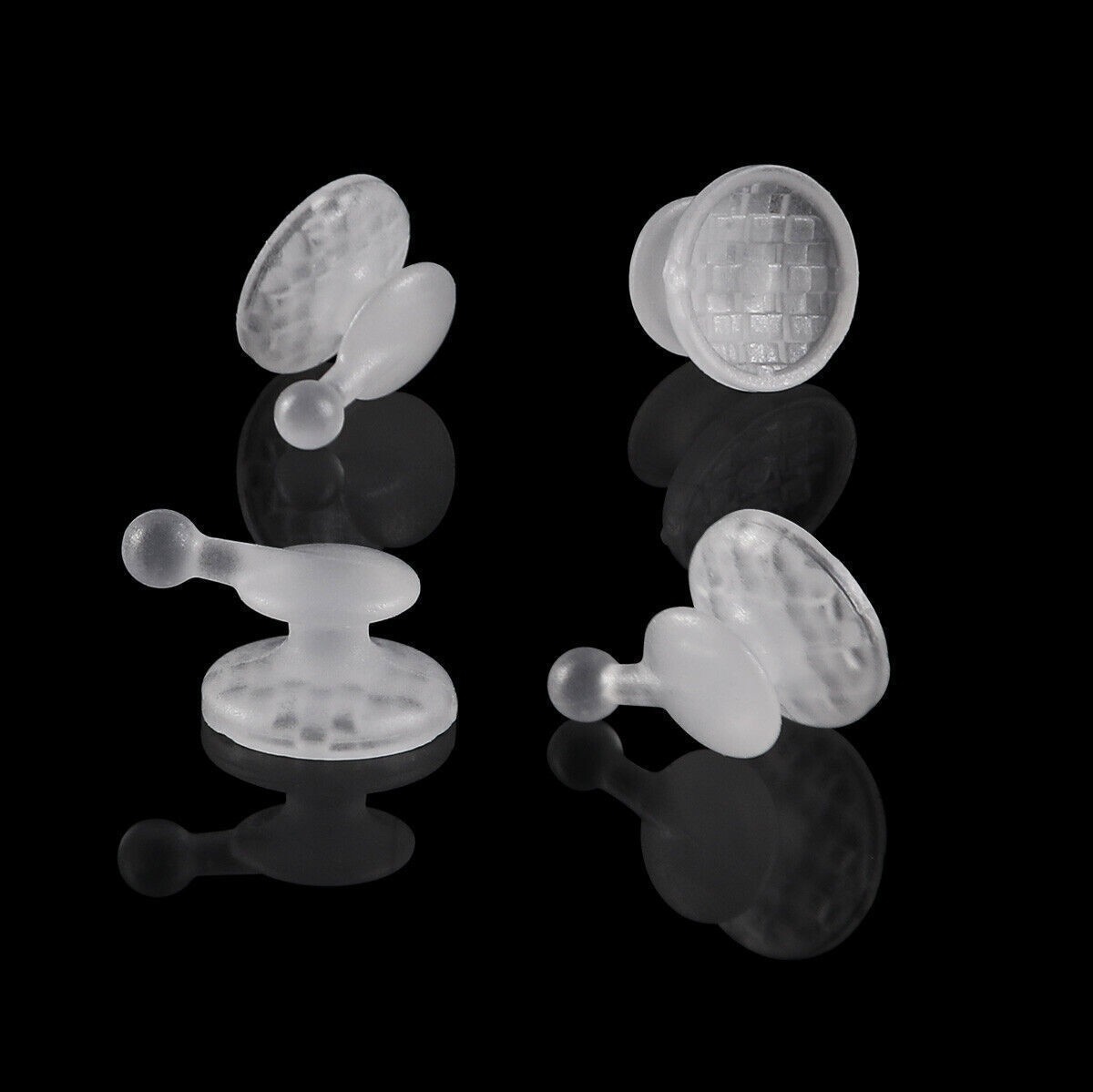 Dental Orthodontic Ceramic Lingual Buttons Round Rectangular/Round with hook