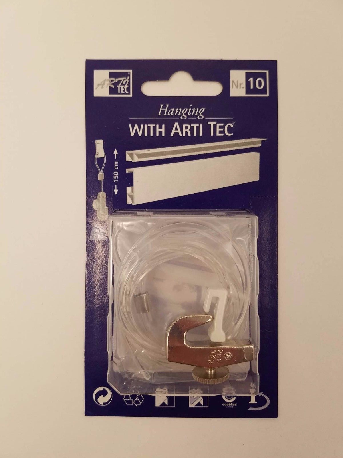 Art Display Systems Arti Picture Hanging Nylon (Perlon) Cable Kit with Hanger