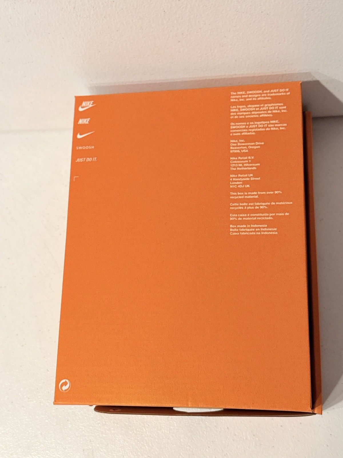 EMPTY BOX ONLY 9x7x3.5 in Nike Flex Runner 4 Little Kid Shoes Size 13.5 NO SHOES