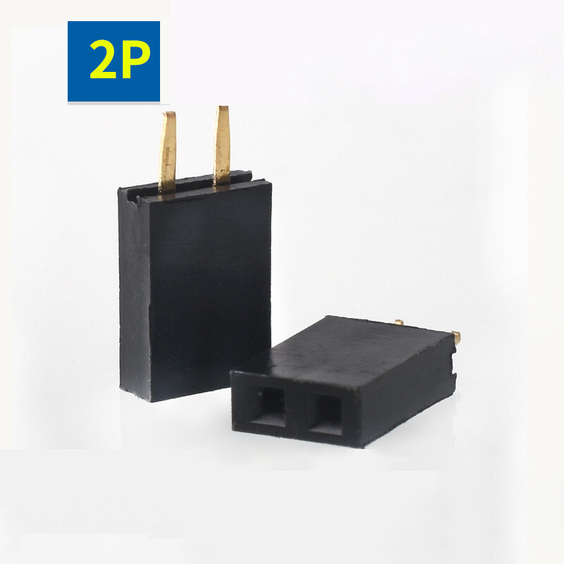 2.54mm 0.1″ PCB Header Vertical Female Socket Connector – Single / Double Row