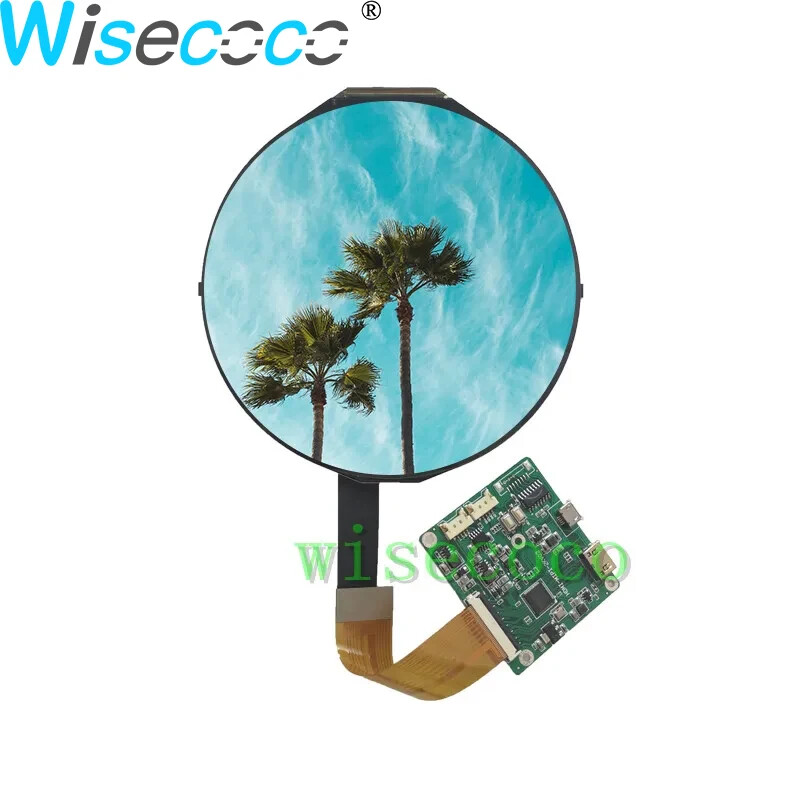5 Inch 1080*1080 IPS LCD Display Screen Round Panel HDMI Drive Controller Board