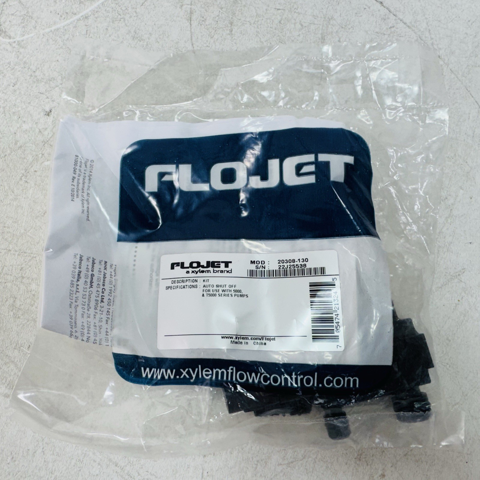 Flojet Auto Shut-Off Valve High Altitude 5000 & T50000 Series Pump / 20308-130
