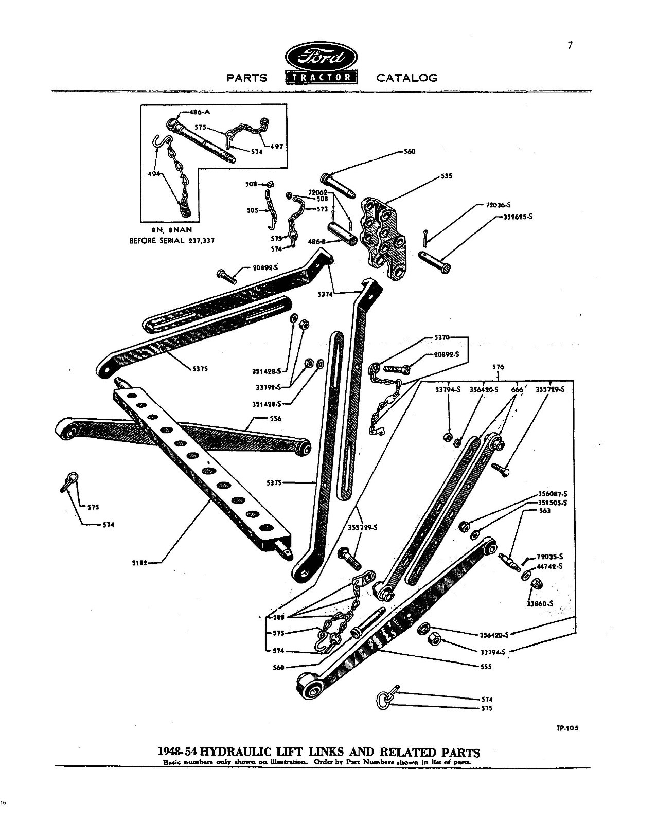 1939-1952 N TRACTOR PARTS MANUAL FORD 9N 2N 8N CATALOG EXPLODED VIEW