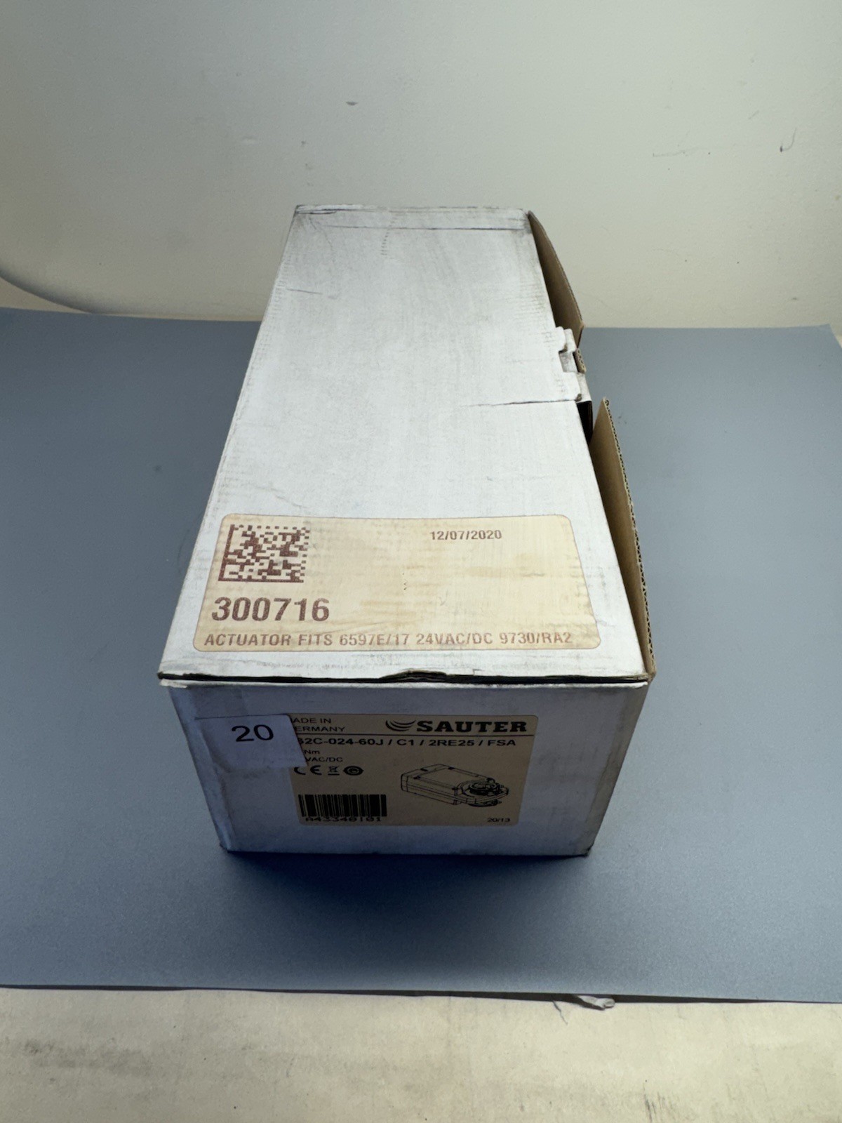 SAUTER 362C-024-60J/C1/2RE25/FSA, 60Nm, 24V, 13.5W, 16.5VA, IP54 (NEW IN BOX)