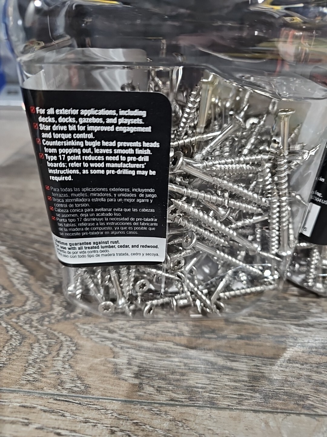 Lot of 2: Grip-Rite PrimeGuard Max #10 x 2.5 in. Stainless Steel Deck Screws
