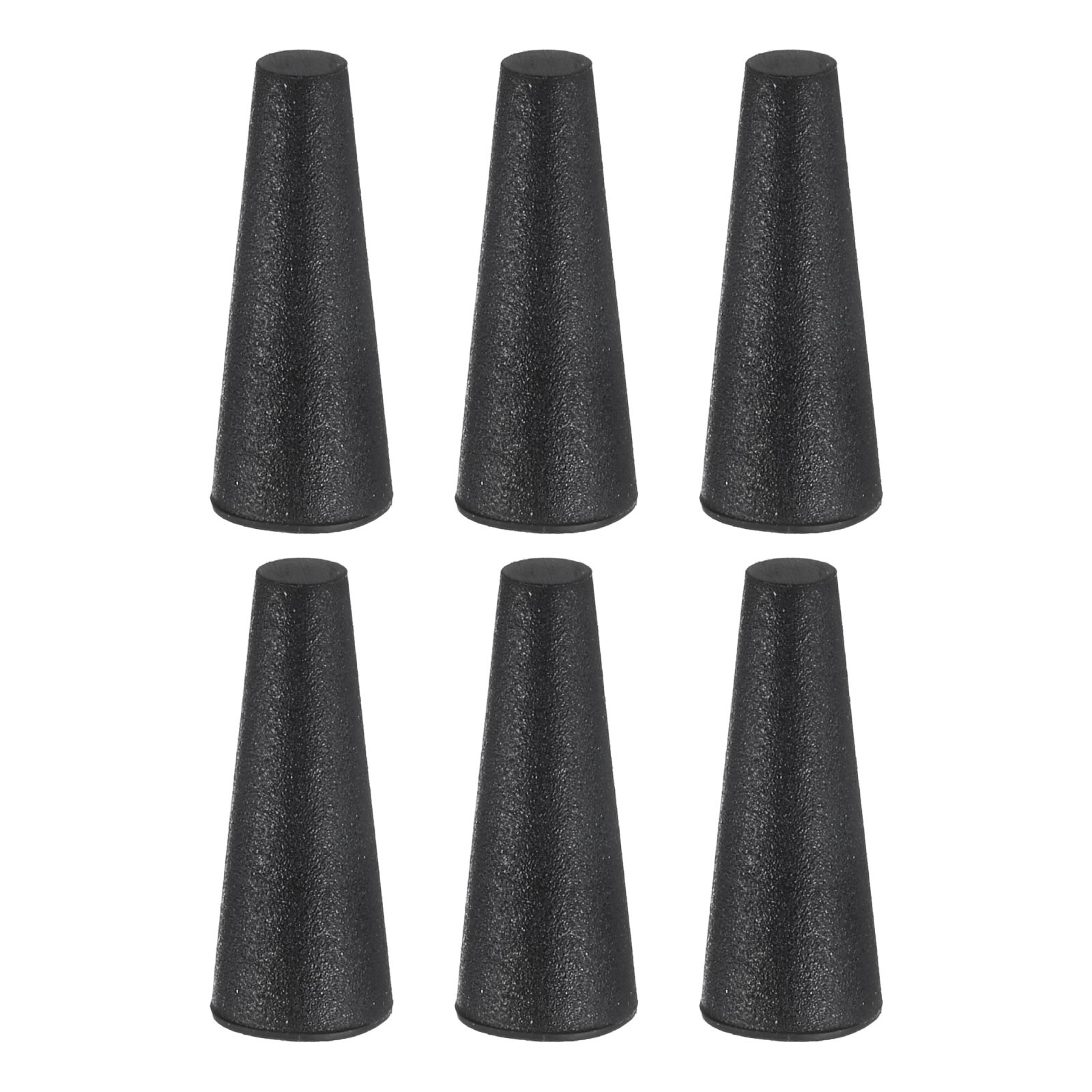 6Pcs Rubber Stoppers 4mm to 8mm 20mm Solid Tapered Lab Rubber Plugs