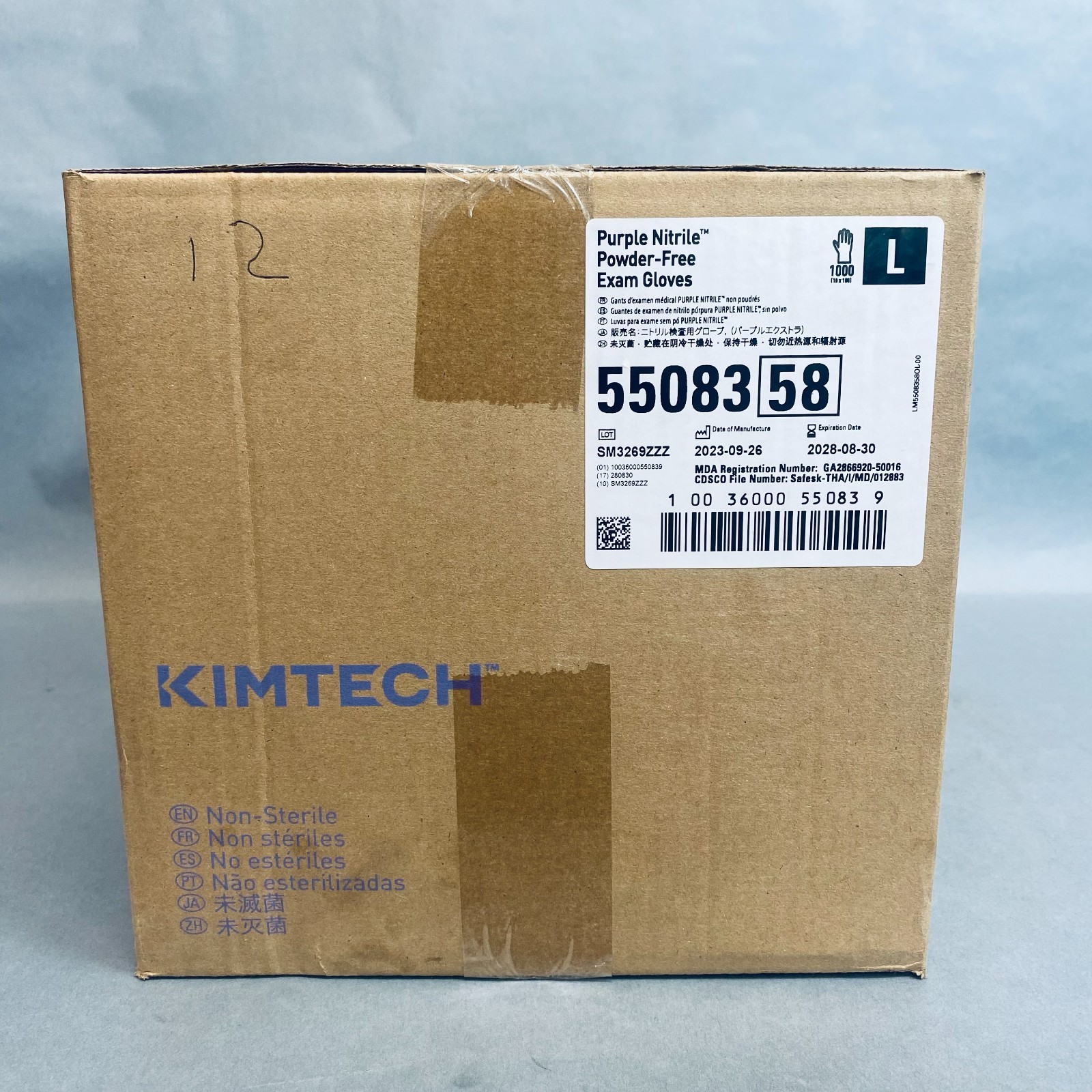 Kimberly-Clark Nitrile Exam Gloves Large Powder Free 10 Boxes of 100 Gloves Each