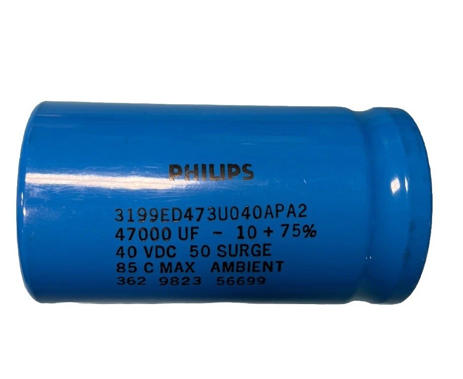 47000UF 40V PHILIPS ELECTROLYTIC ALUMINUM CAPACITOR CAN 3199ED473U040APA2