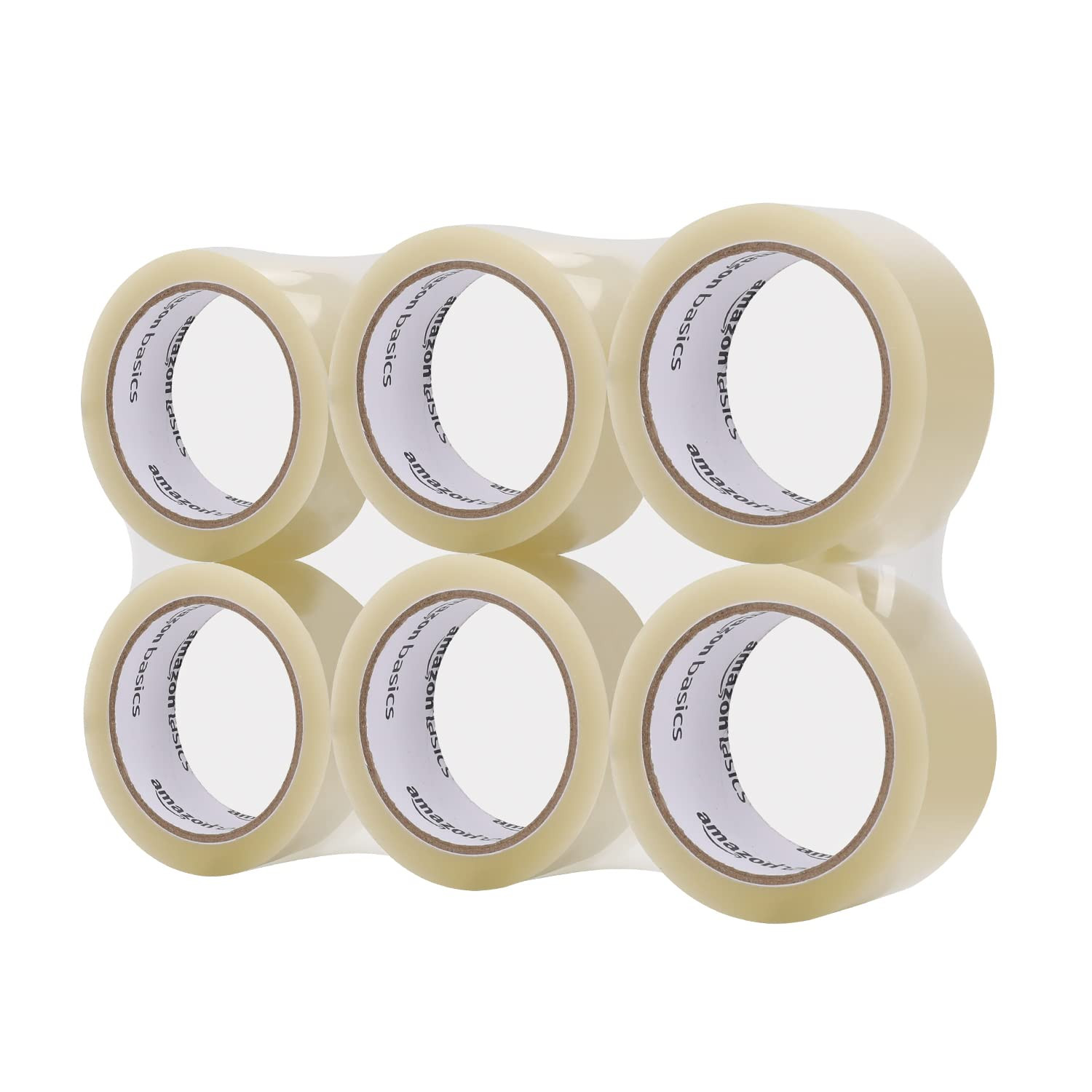 Shipping Packing Tape for Moving and Sealing Boxes, Clear, 1.9 in X 60.3 Yards,