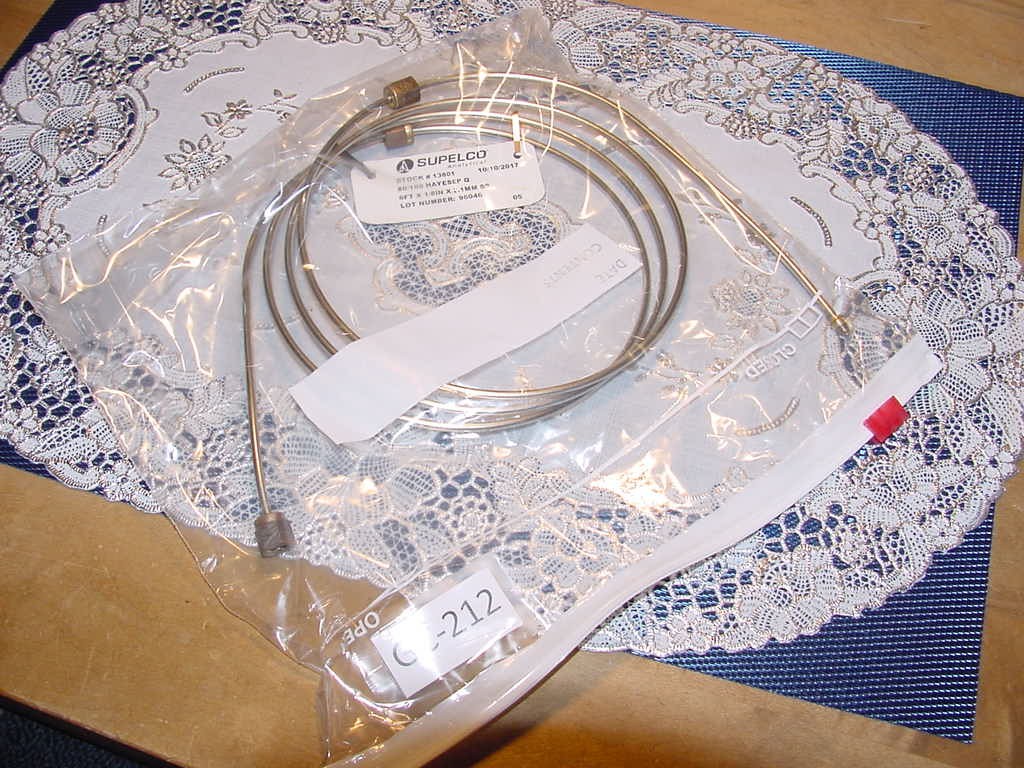 Supelco 13801, 80/100 HayeSep Q 6 Foot x 1/8 Inch X 2.1MM Stainless Steel, NEW!