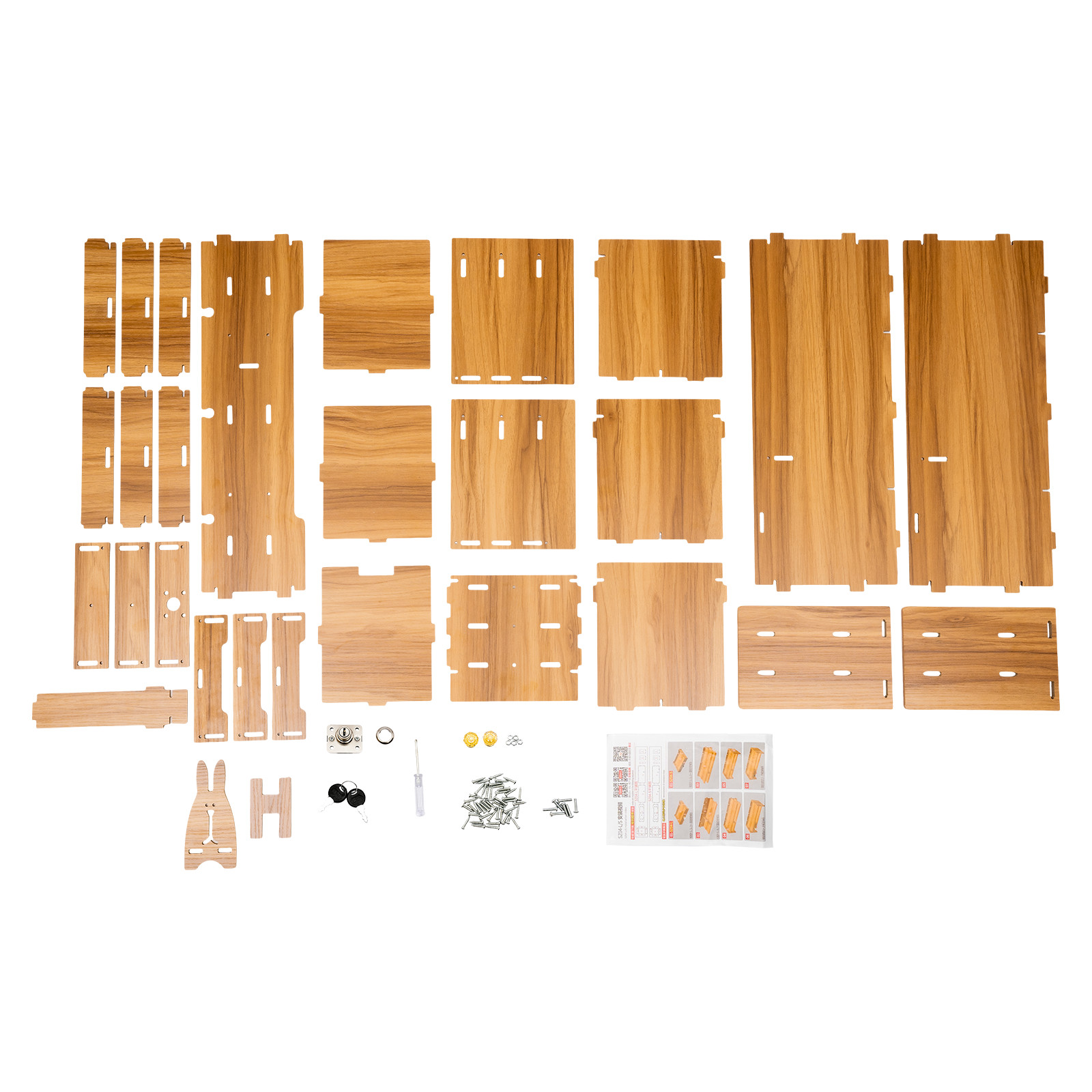 Wooden Desk Organizer with Drawers Office Supplies Computer Desktop Tabletop