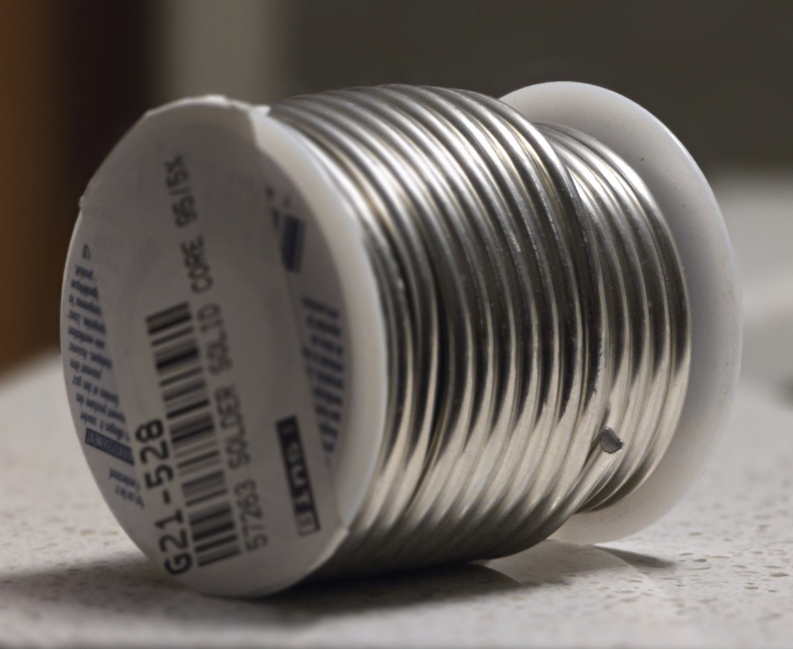 Lucas-Milhaupt 95/5 Lead-Free Solder Wire Spool 1 lb 1/8 in (3.2 mm)