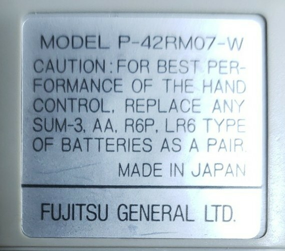 Fujitsu Projector Remote Control P-42RM07-W Genuine OEM Product Tested/Working