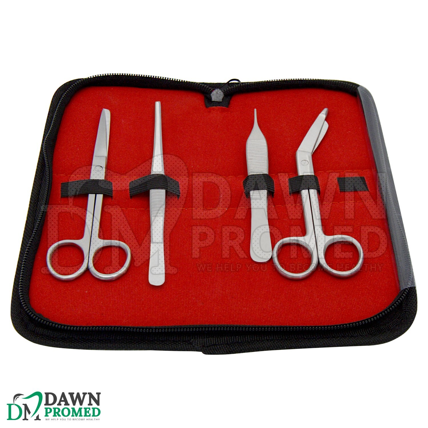 4 Pcs Home Bandage Kit Emergency First Aid Set Medical Veterinary Inst German Gr