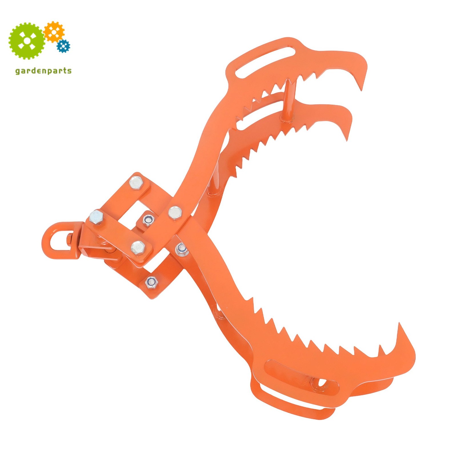 Heavy 4-Claw Log Tongs 28″ – Steel Timber Grapple Grabber For Lifting & Felling