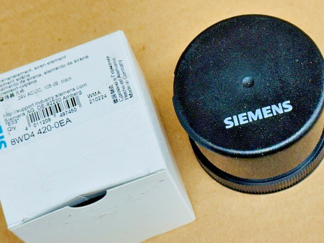 Siemens 8wd4 420-0EA Siren 24v DC 105dB Black – NEW