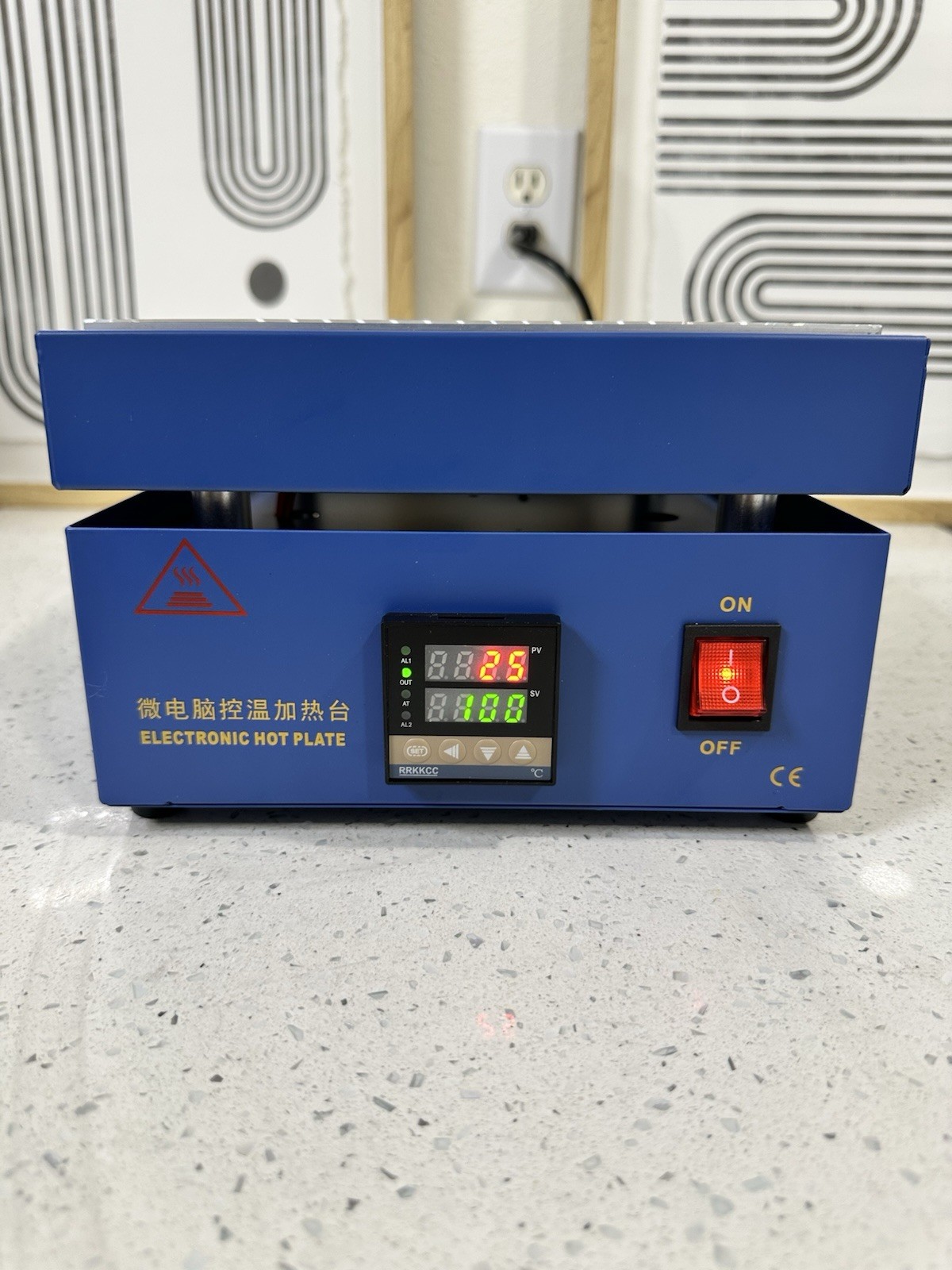 110V 850W Soldering Hot Plate LED Microcomputer Electric Preheat 200X200mm Plate