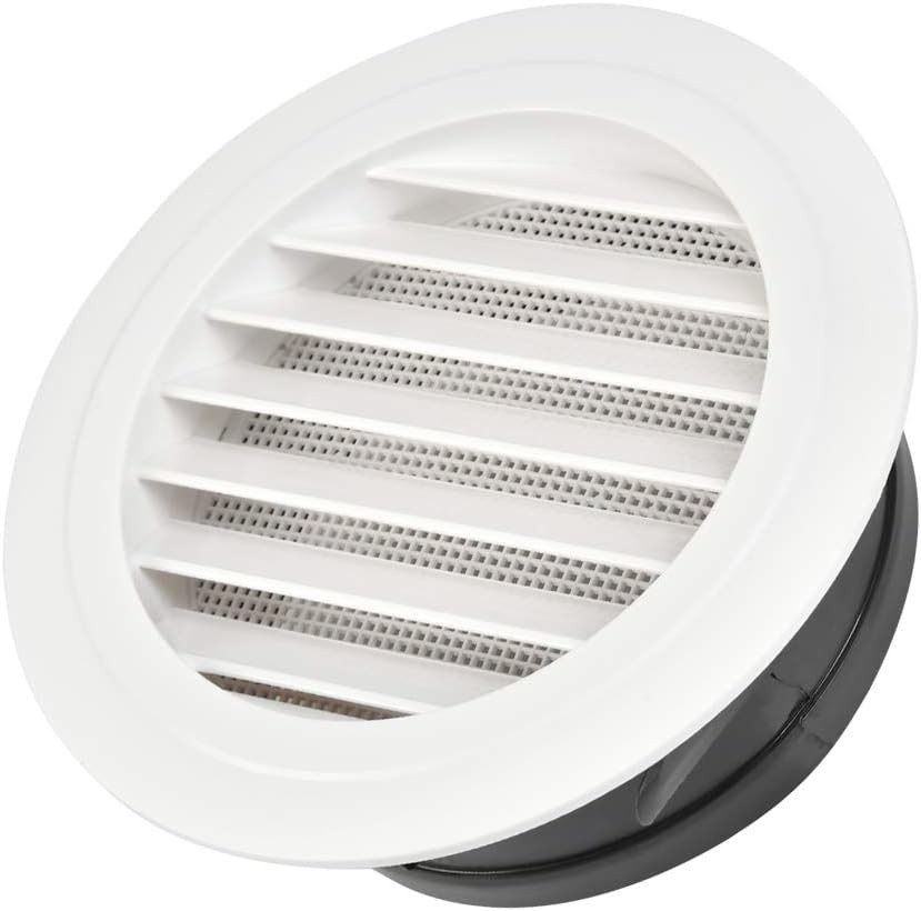 8 Inch Soffit Vent Round Vent Cover with Screen for Exhaust Fan Inline Duct Fan