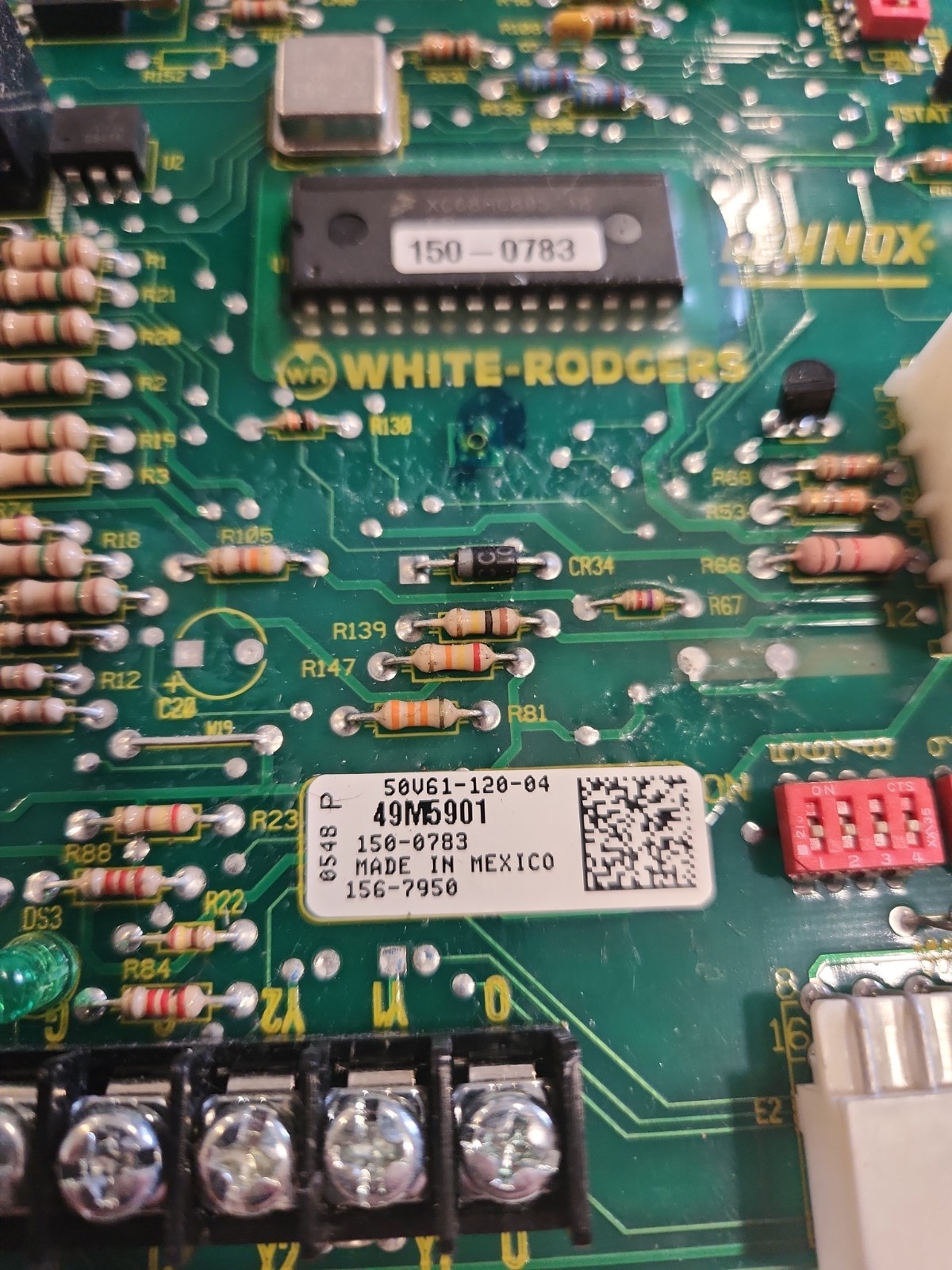 LENNOX 49M5901 50V61-120-04 Furnace Control Circuit Board SureLight
