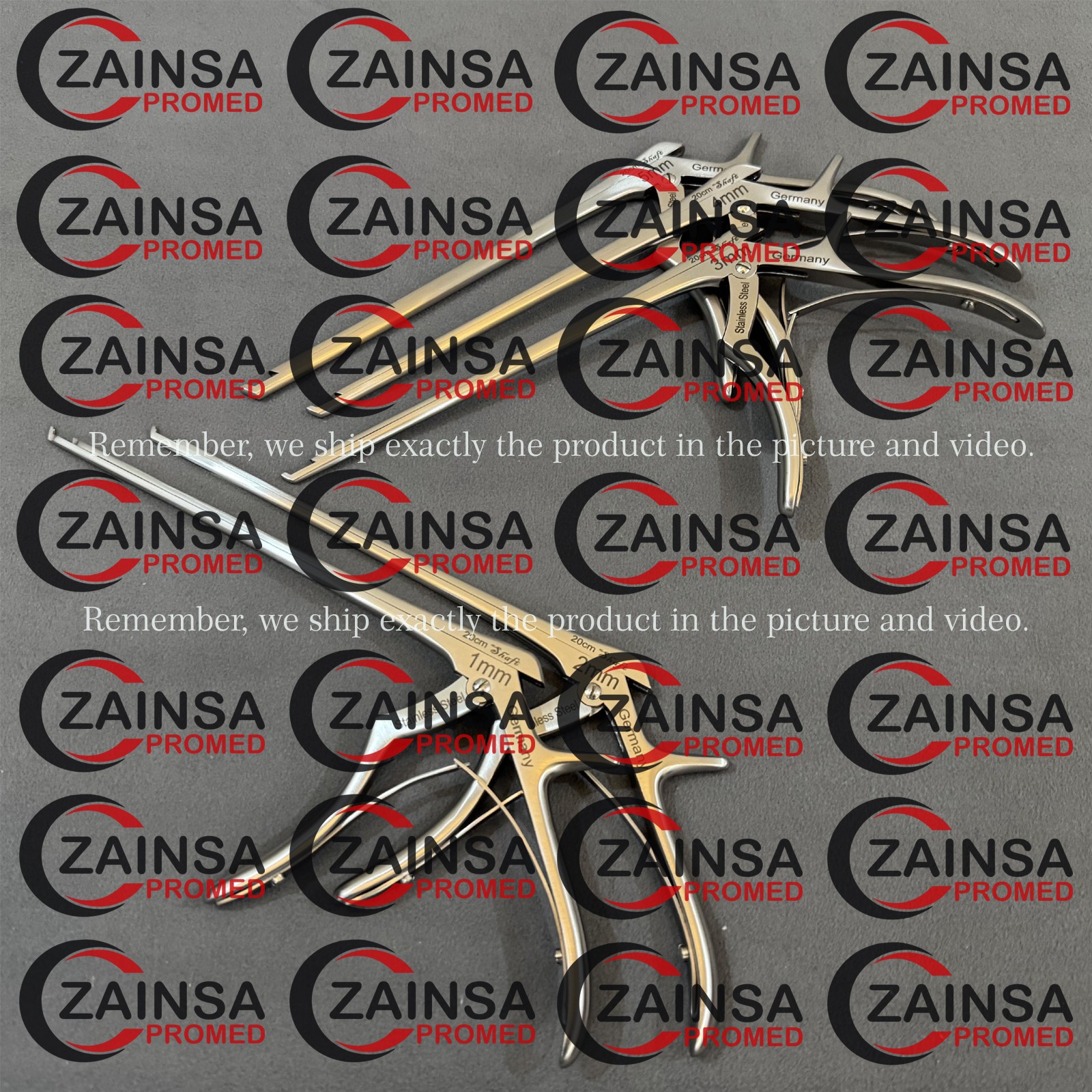 German Kerrison Rongeurs (1,2,3,4,5mm) Spine, Cervical Orthopedic Surgical