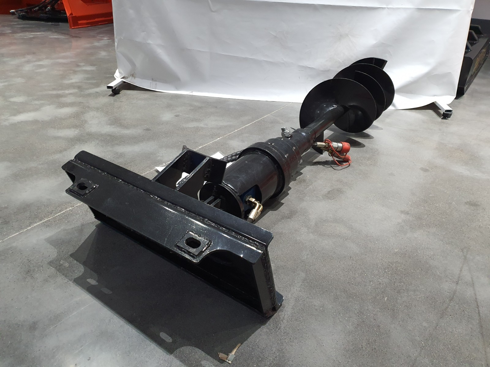 Agrotk Hydraulic Auger For Mini Skid Steer Loaders Attachment Fits All AGT Model