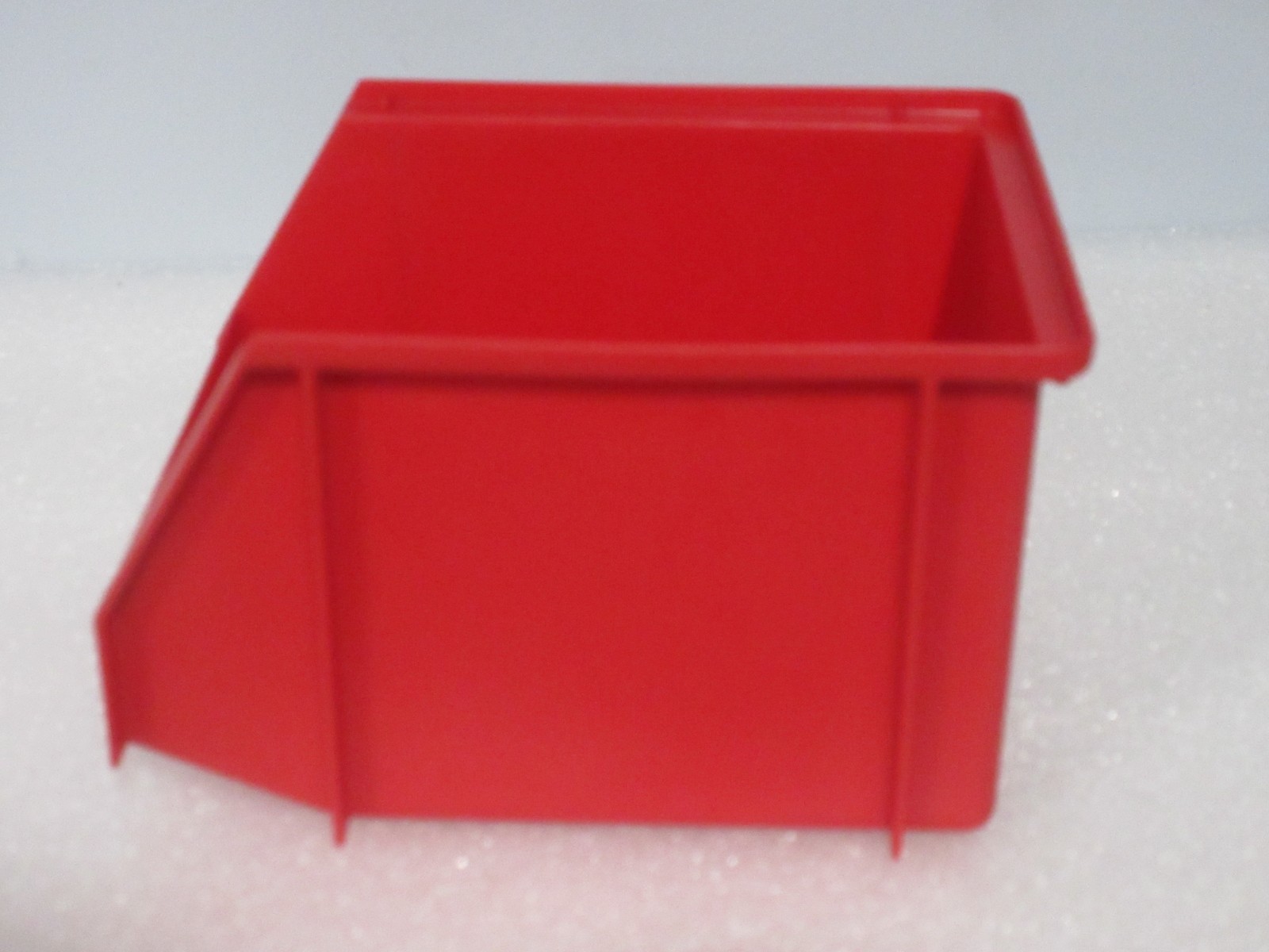 3 pack (3 pieces) Storage Bins Red Plastic Small Parts Container Stack
