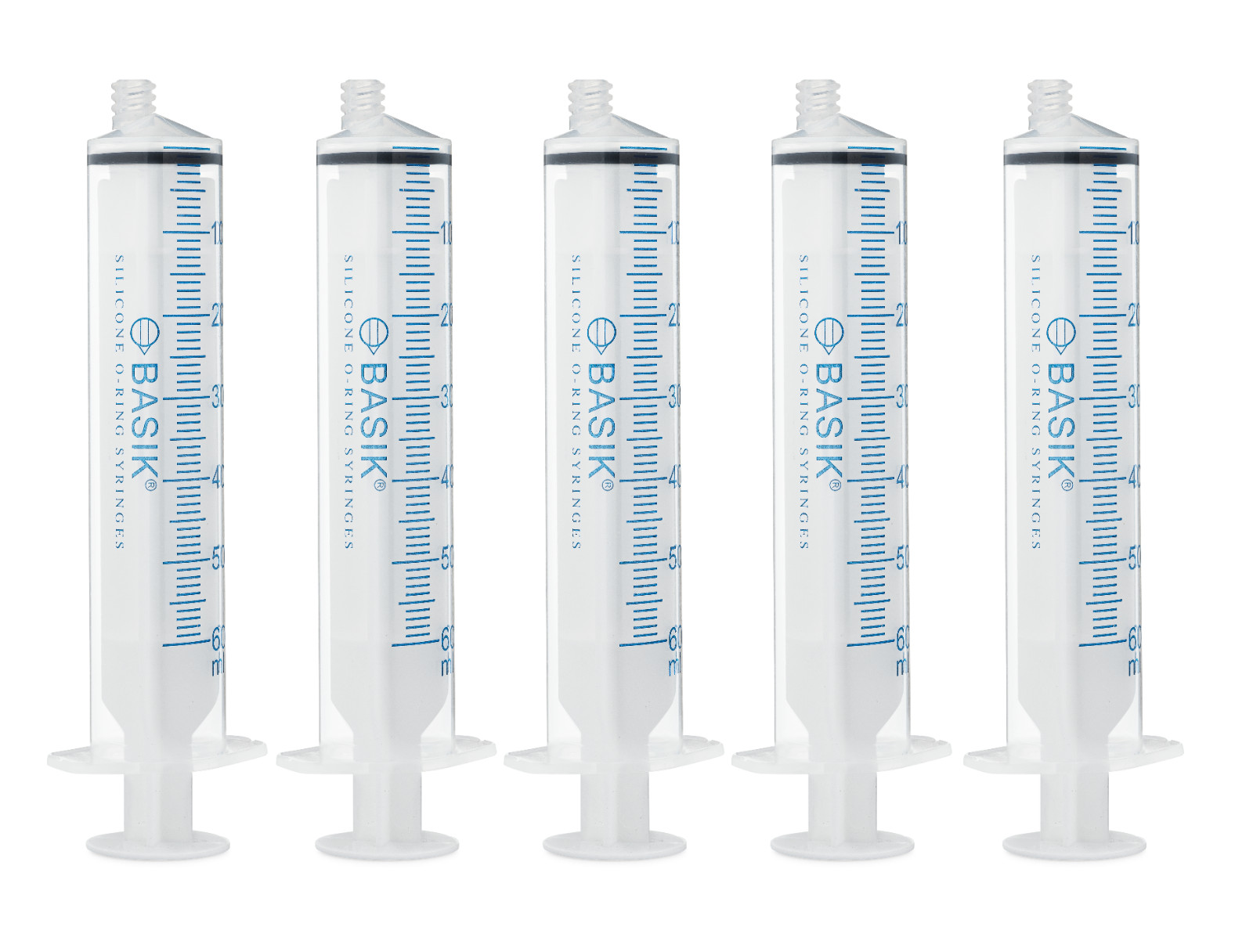 60cc | 60ml BASIK ENFit Feeding Reusable Syringe Silicone O-ring 5/pak Enteral