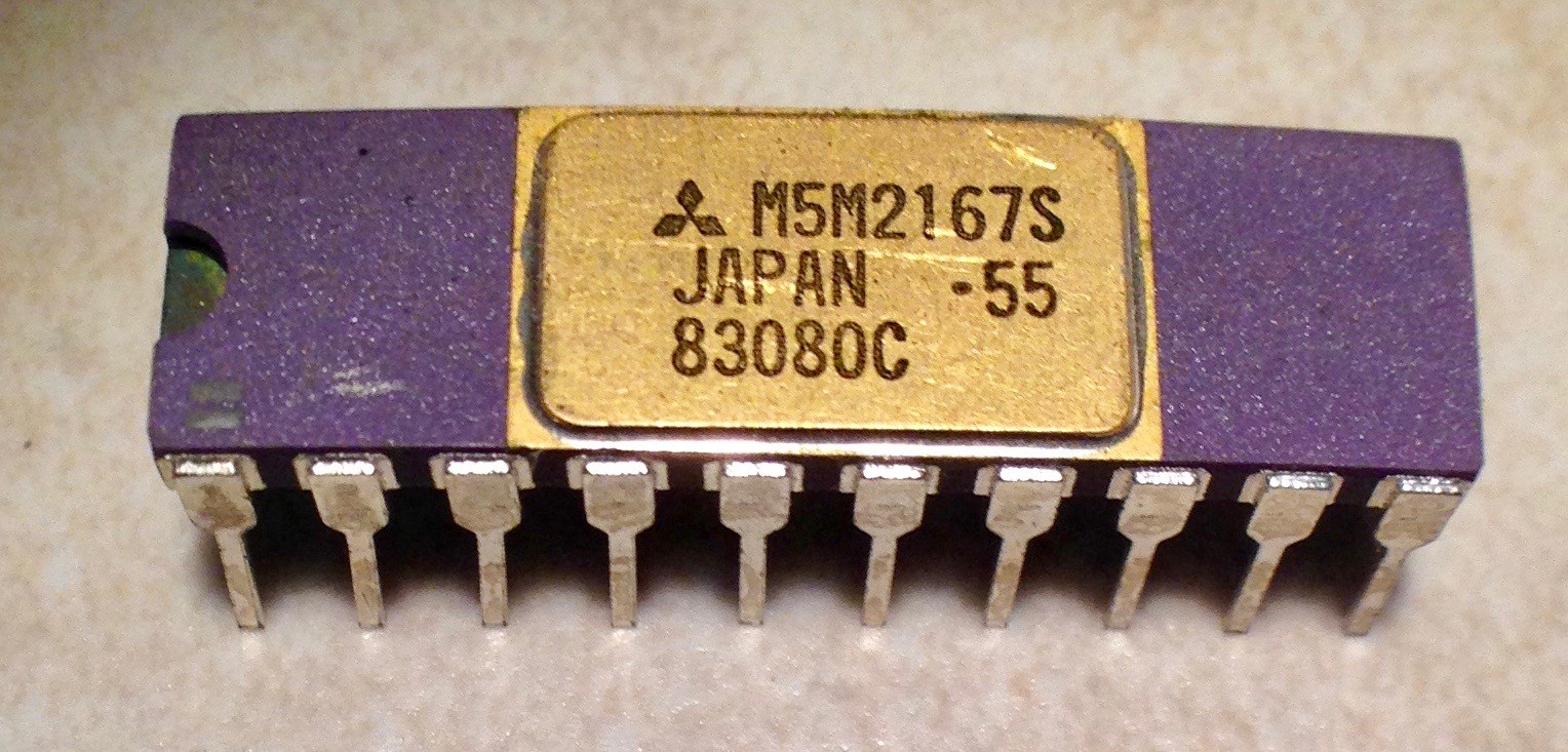 Mitsubishi M5M2167S-55 16K Static RAM – NOS