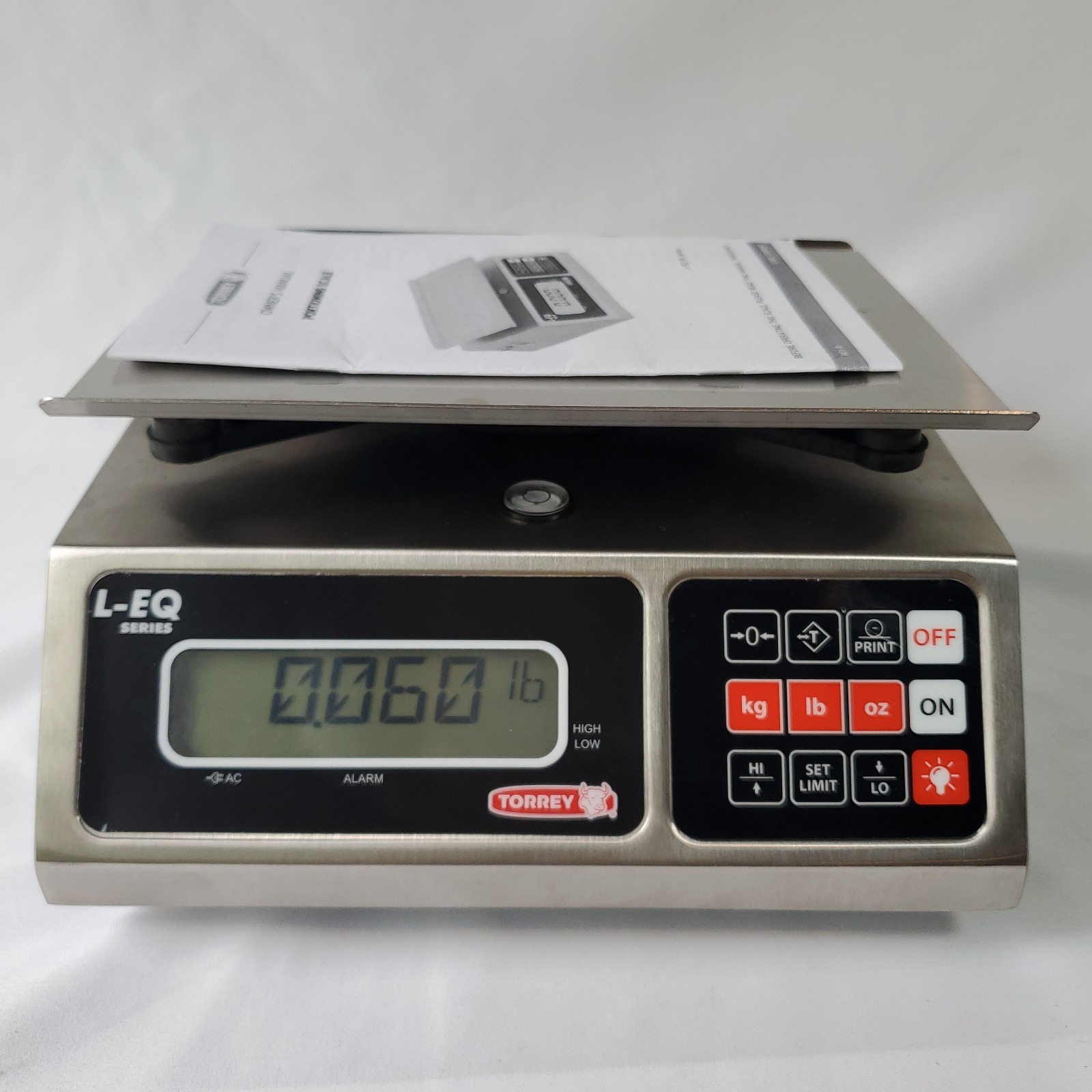TORREY NTEP L-EQ Series 10/20 Legal-For-Trade Precision Portion Scale W/ Battery