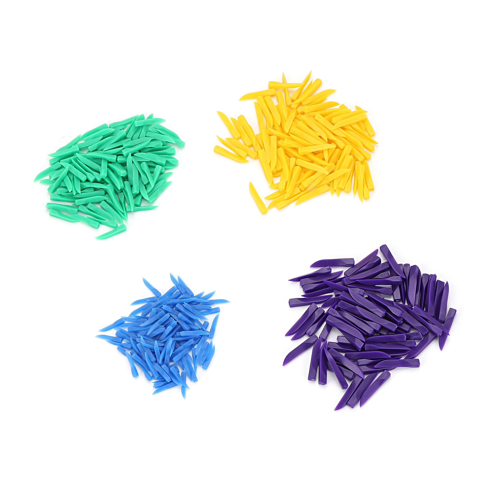 Disposable Plastic Wave Shape Dental Wedges Teeth Wedge Tooth Gap 100 Pcs