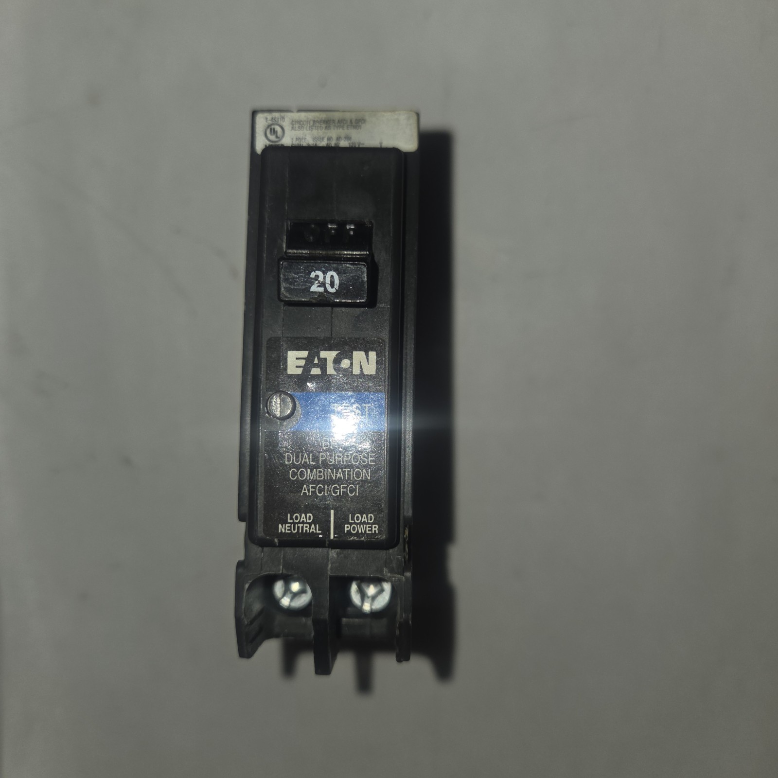 Eaton BRP120DF 120 20A 1-Pole Circuit Breaker