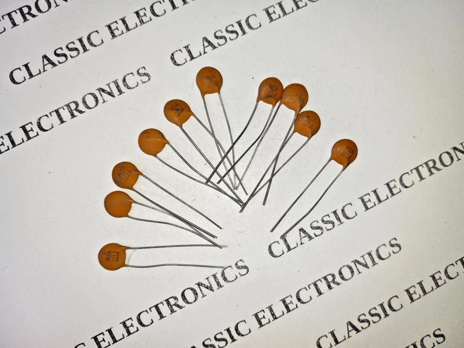 Lot of 100pF 50V DC Ceramic Disc Capacitor Radial Leads 5% Tolerance