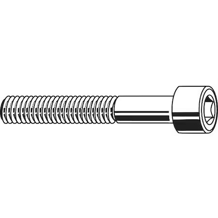 Zoro Select M07000.050.0160 M5-0.80 Socket Head Cap Screw, Socket, Black Oxide,