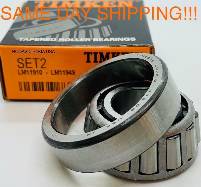 Timken USA Set2, Set 2 ( LM11949 & LM11910) A2 Cup & Cone SAME DAY SHIPPING!!!!