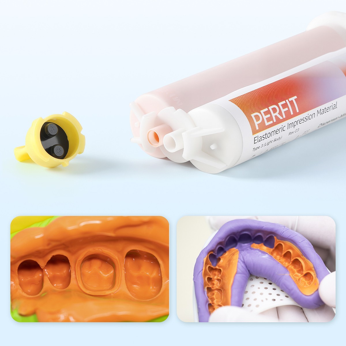 Dental Elastomeric Impression Putty Soft Silicone Material Easyinsmile AZDENT