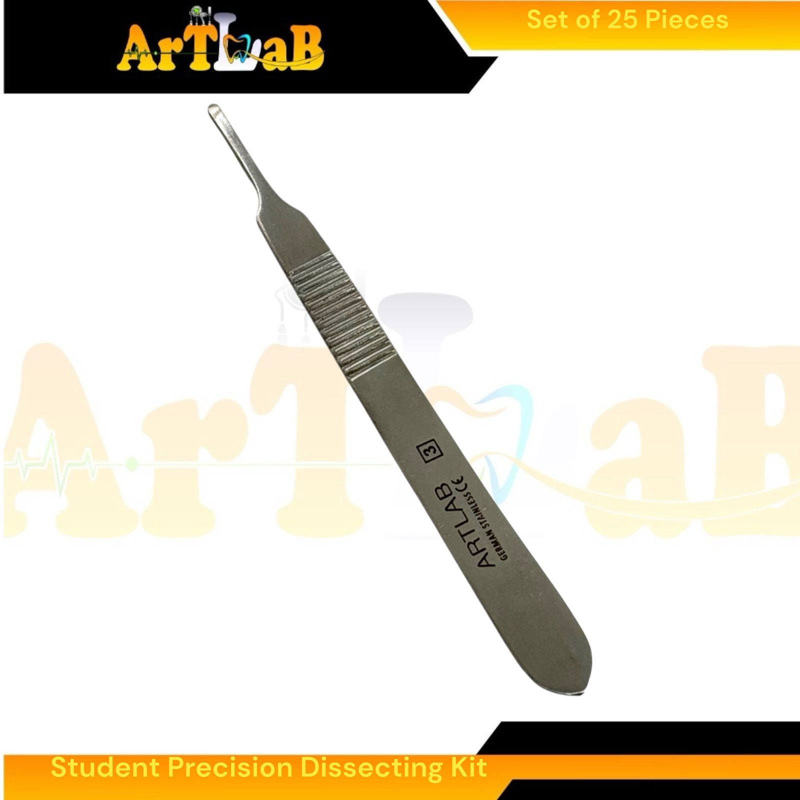 25pcs Dissecting Kit for Laboratory Dissections, Student Kit, with Essentials