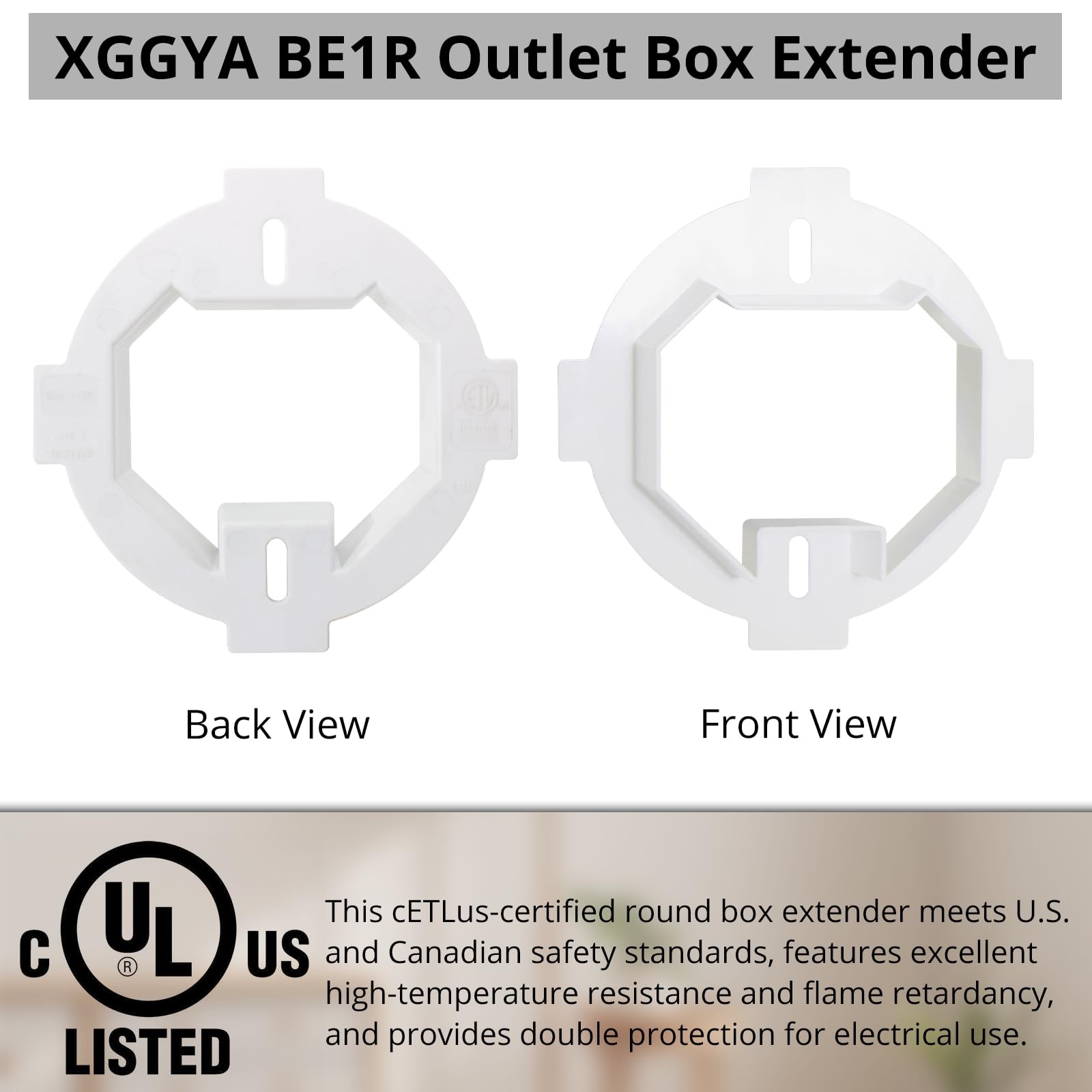 12 PCS Box Extender Round Plastic Ceiling Outlet Light 832 x 11/2 Screws