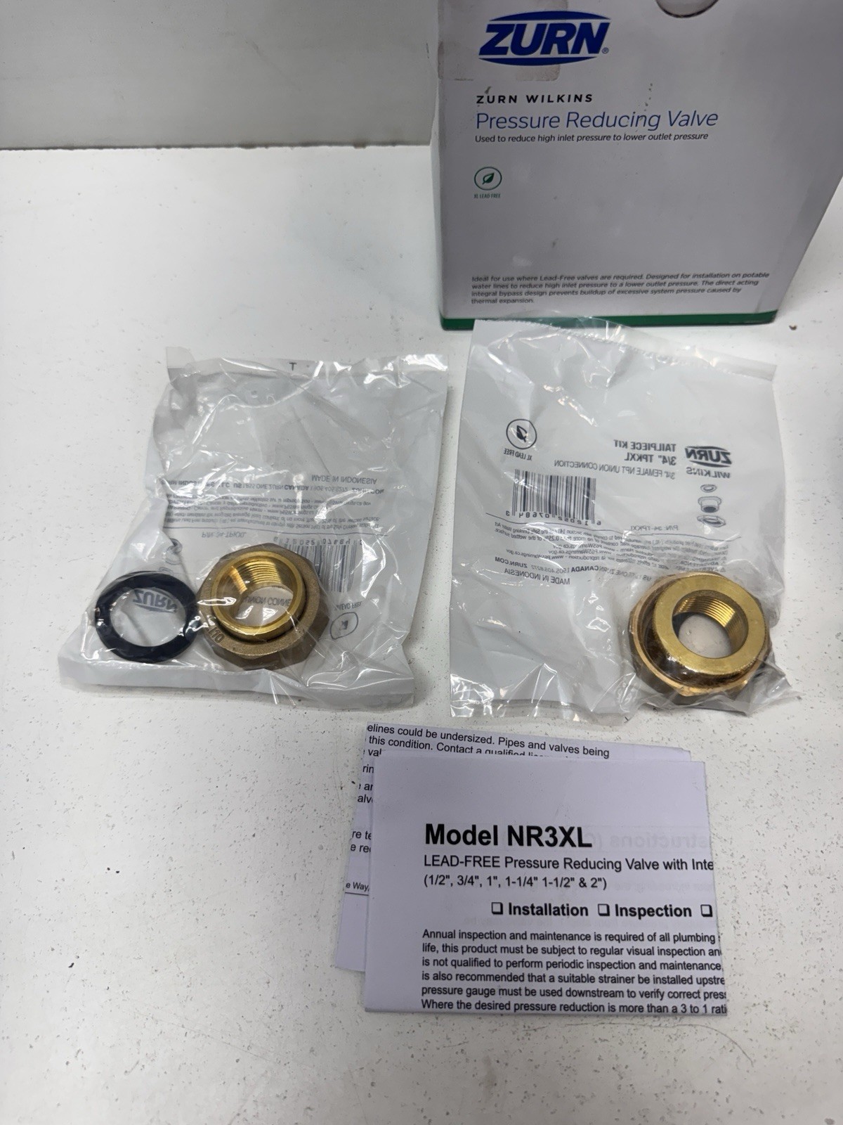 Zurn Wilkins (34-NR3XLDU) 3/4″ Pressure Reducing Valve (Double Union FNPT)
