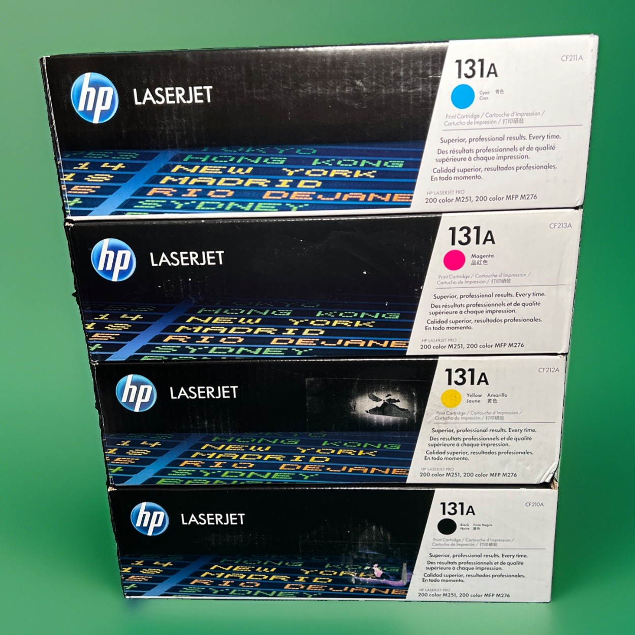 HP 131A Toner Cartridge 4-Pack Set CF210A CF211A CF212A CF213A *Read*