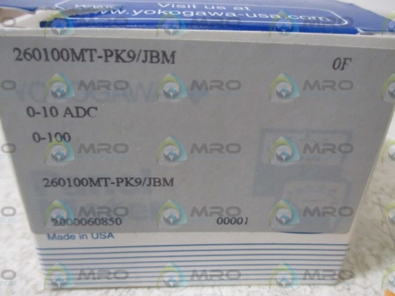 YOKOGAWA 260100MT-PK9/JBM GAUGE 0-100PSI NSMP