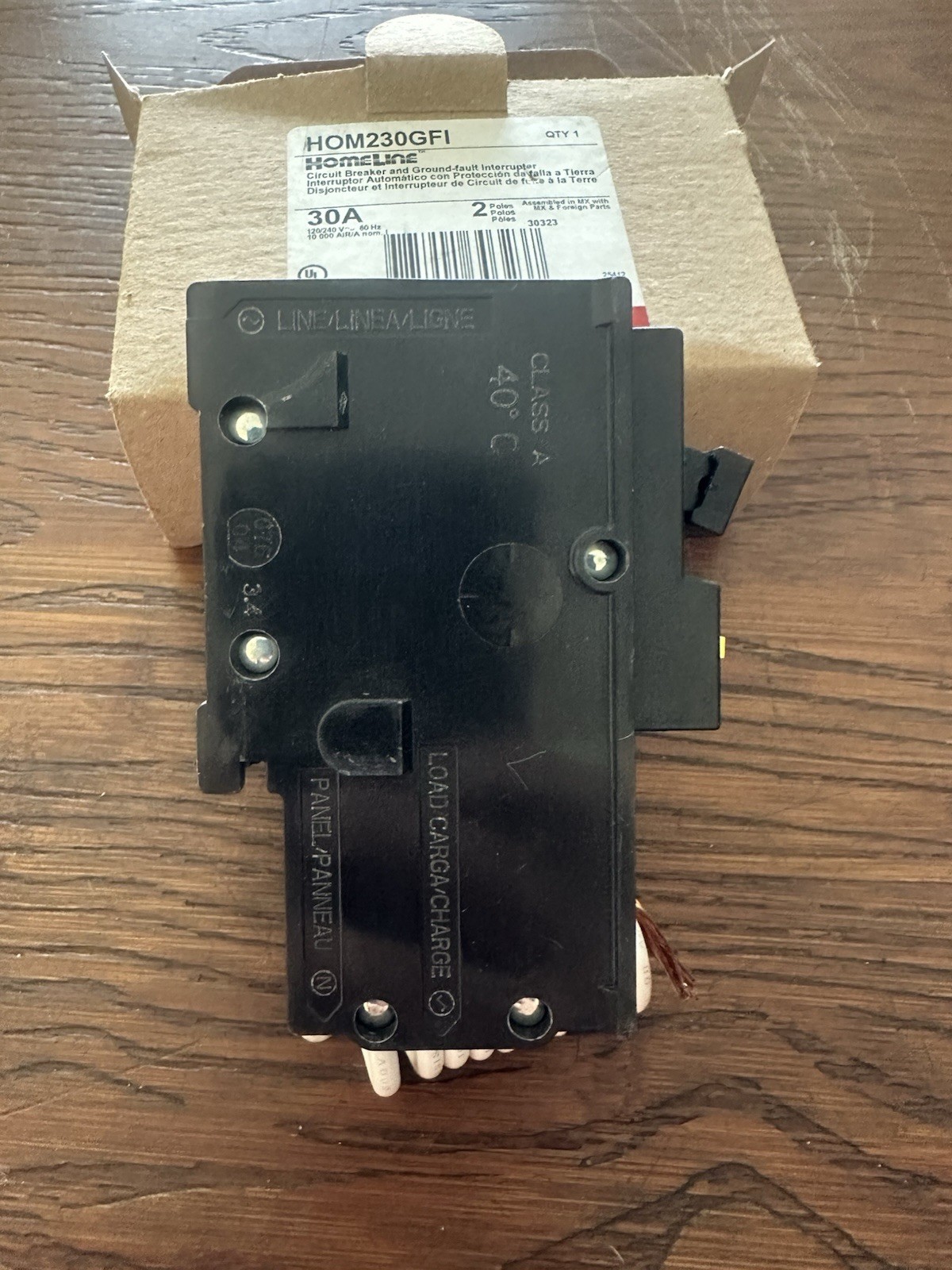 SQUARE D HOMELINE HOM230GFI HOM230GFIC 2-POLE 30A GFCI BREAKER NEW IN BOX