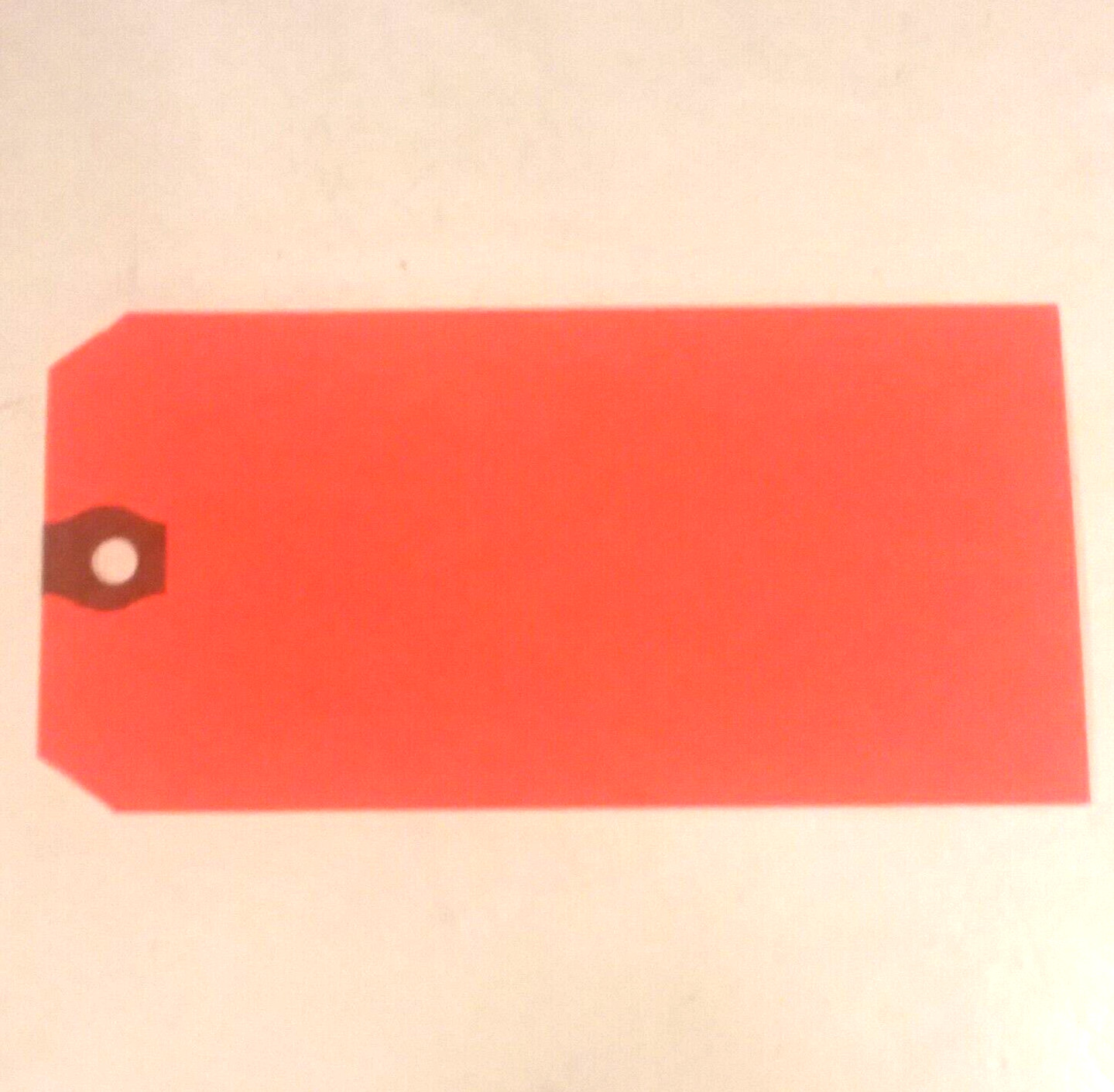 Box of 1000 5 1/4″ x 2 5/8″ Shipping Inventory Tags RADIANT RED 13 Pt G12061C