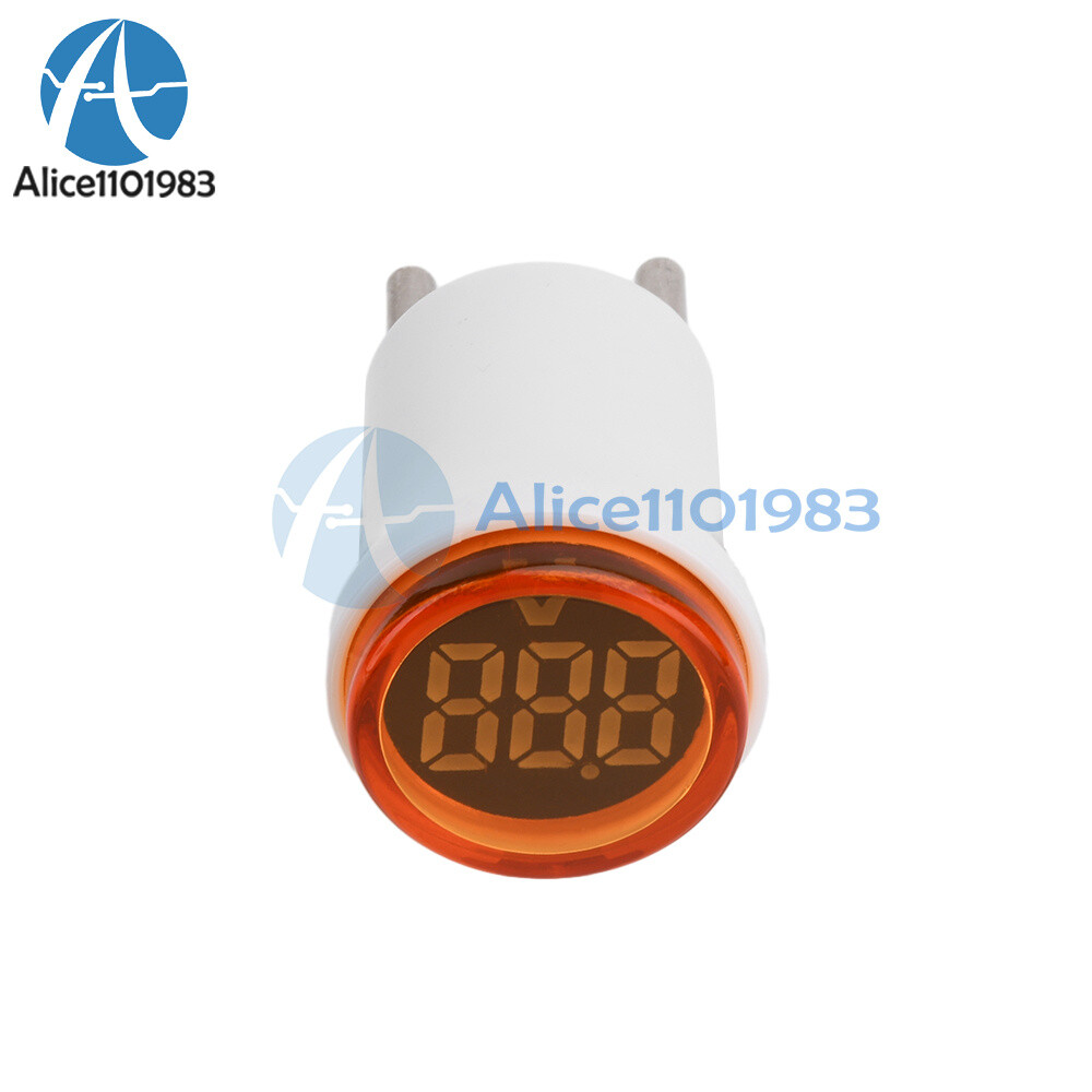 10pcs AC 220V EU Plug LED Digital AC Voltmeter Indicator Voltage Meter 50~500V