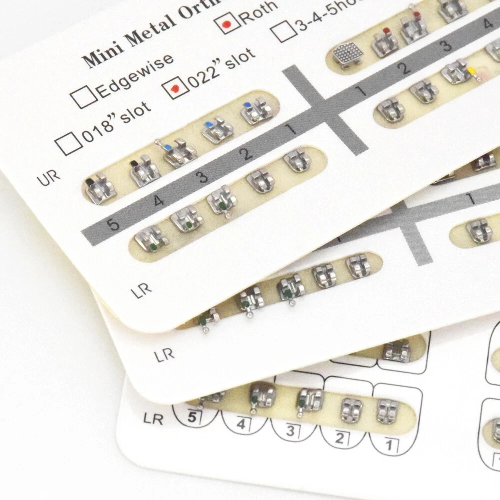 Dental Orthodontic Bracket Mini Standard MBT Roth.022 MIM Monoblock 3 4 5 Hook