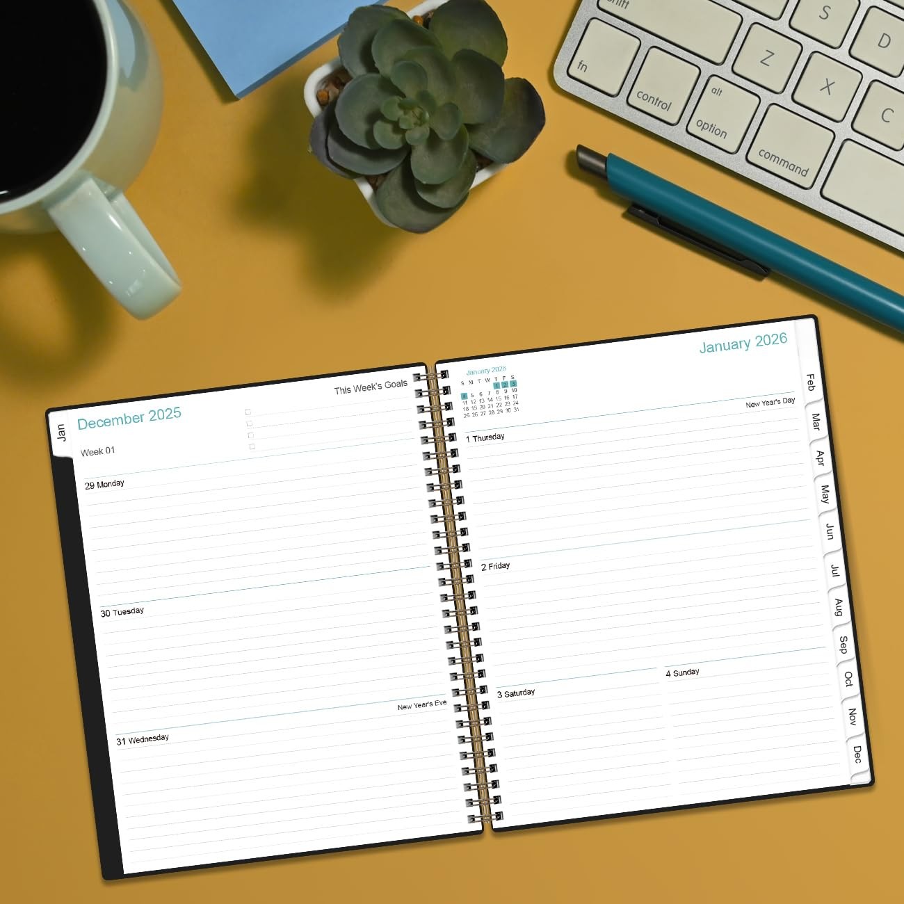 2026 Planner – 8.5″ x 11″ Weekly Monthly Planner from January 2026 to Decembe…