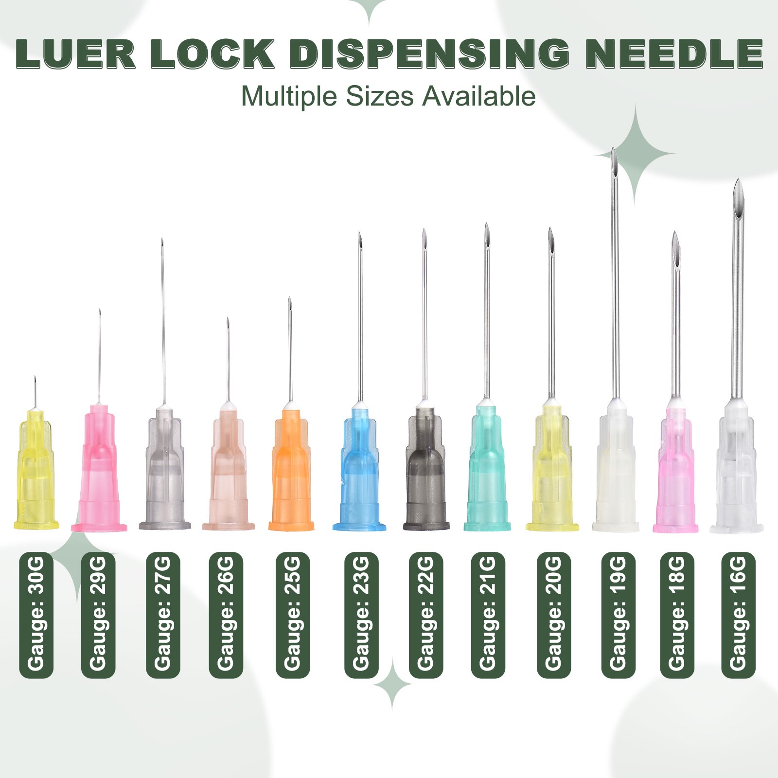 100 Pcs Dispensing Needle 27 Gauge 1.5″, Stainless Steel Tips(Gray)